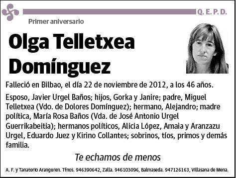 TELLETXEA DOMINGUEZ,OLGA