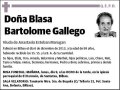 BARTOLOME GALLEGO,BLASA