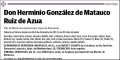 GONZALEZ DE MATAUCO RUIZ DE AZUA,HERMINIO