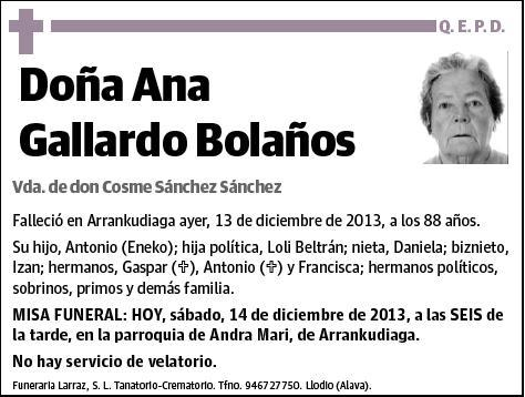 GALLARDO BOLAÑOS,ANA