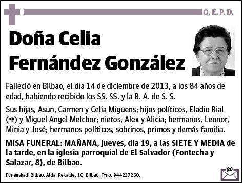 FERNANDEZ GONZALEZ,CELIA