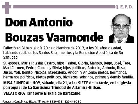 BOUZAS VAAMONDE,ANTONIO