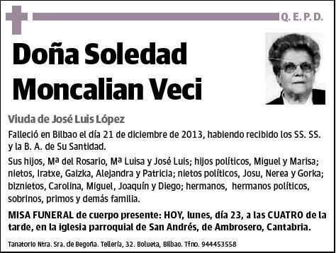 MONCALIAN VECI,SOLEDAD