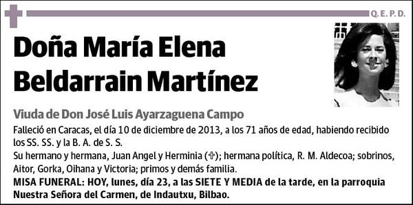 BELDARRAIN MARTINEZ,MARIA ELENA