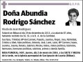 RODRIGO SANCHEZ,ABUNDIA