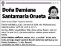 SANTAMARIA ORUETA,DAMIANA