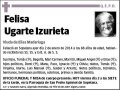 UGARTE IZURIETA,FELISA