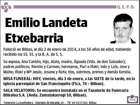 LANDETA ETXEBARRIA,EMILIO