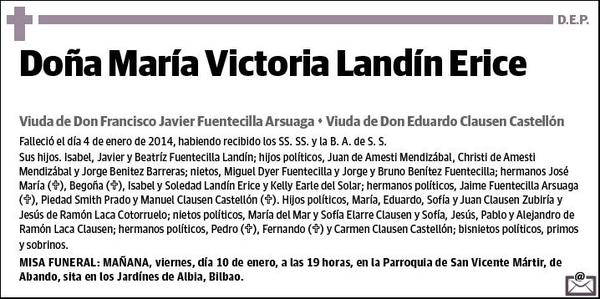 LANDIN ERICE,MARIA VICTORIA