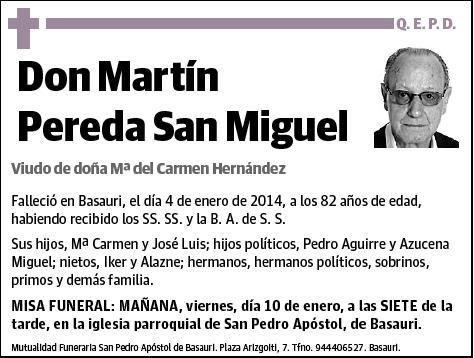 PEREDA SAN MIGUEL,MARTIN