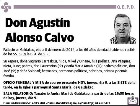 ALONSO CALVO,AGUSTIN
