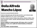 MANCHO LOPEZ,ALFREDA