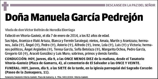 GARCIA PEDREJON,MANUELA