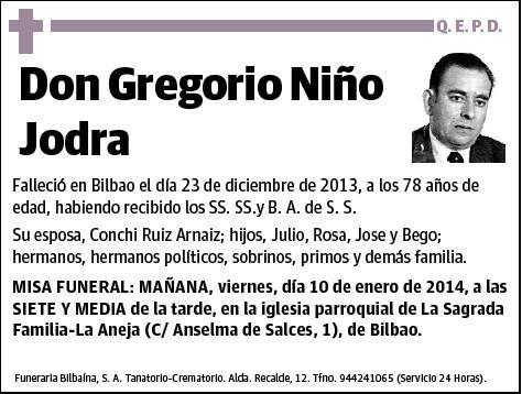 NIÑO JODRA,GREGORIO