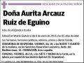 ARCAUZ RUIZ DE EGUINO,AURITA