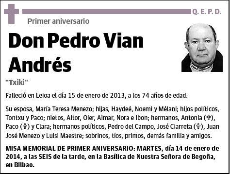 VIAN ANDRÉS,PEDRO