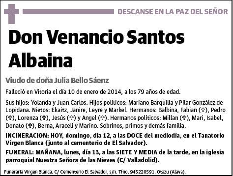 SANTOS ALBAINA,VENANCIO