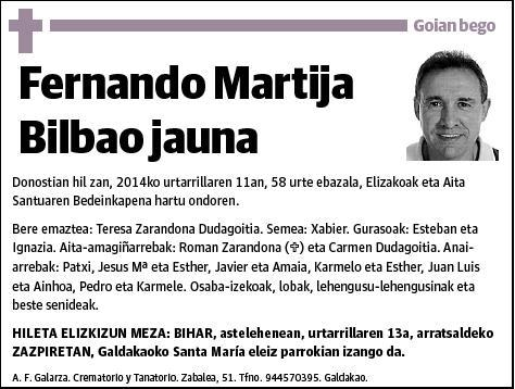 MARTIJA BILBAO,FERNANDO