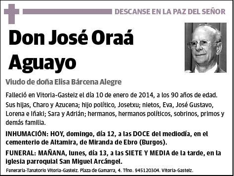 ORAA AGUAYO,JOSE