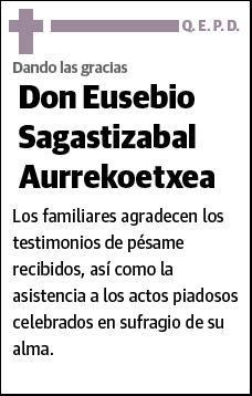 SAGASTIZABAL AURREKOETXEA,EUSEBIO