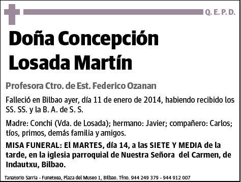 LOSADA MARTIN,CONCEPCION