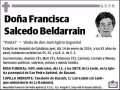 SALCEDO BELDARRAIN,FRANCISCA