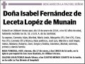 FERNANDEZ DE LECETA LOPEZ DE MUNAIN,ISABEL