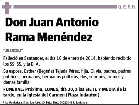 RAMA MENENDEZ,JUAN ANTONIO