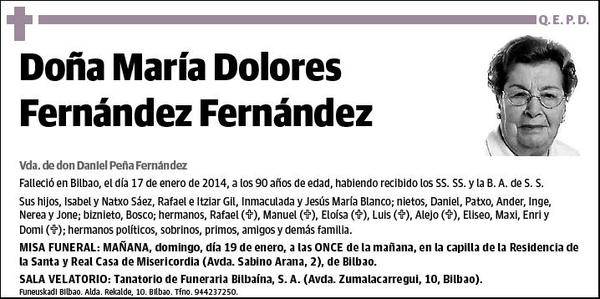 FERNANDEZ FERNANDEZ,MARIA DOLORES