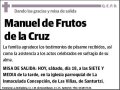 DE FRUTOS DE LA CRUZ,MANUEL
