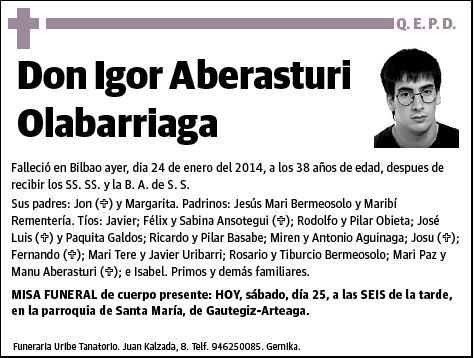 ABERASTURI OLABARRIAGA,IGOR