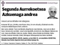 AURREKOETXEA AZKUENAGA,SEGUNDA