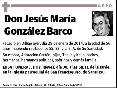 GONZALEZ BARCO,JESUS MARIA