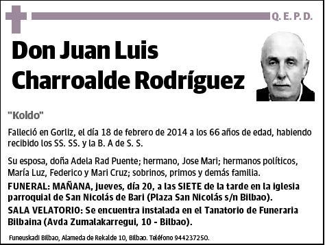 CHARROALDE RODRIGUEZ,JUAN LUIS
