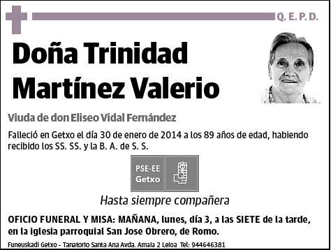 MARTINEZ VALERIO,TRINIDAD