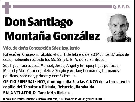 MONTAÑA GONZALEZ,SANTIAGO