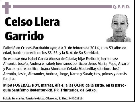 LLERA GARRIDO,CELSO