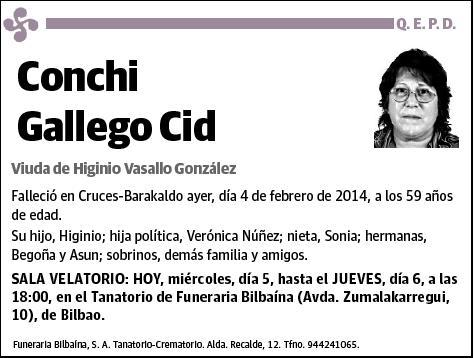GALLEGO CID,CONCHI
