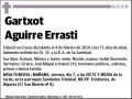 AGUIRRE ERRASTI,GARTXOT
