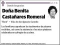 CASTAÑARES ROMERAL,BENITA