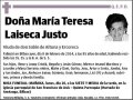 LAISECA JUSTO,MARIA TERESA