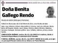 GALLEGO RENDO,BENITA
