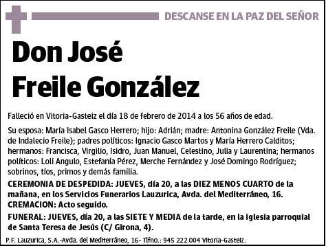 FREILE GONZALEZ,JOSE