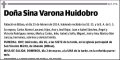 VARONA HUIDROBRO,SINA