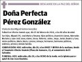 PEREZ GONZALEZ,PERFECTA