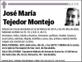 TEJEDOR MONTEJO,JOSE MARIA