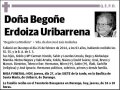 ERDOIZA URIBARRENA,BEGIÑE