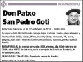 SAN PEDRO GOTI,PATXO