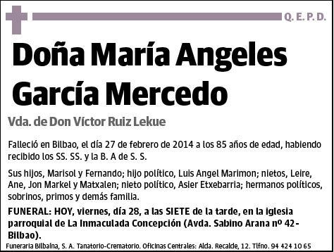 GARCIA MERCEDO,MARIA ANGELES