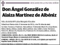 GONZALEZ DE ALAIZA MARTINEZ DE ALBENIZ,ANGEL